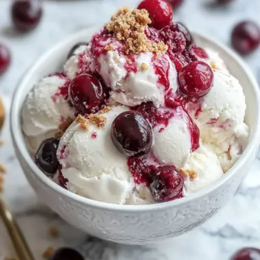 Creamy No-Churn Cherry Cheesecake Ice Cream for Summer Bliss 9 Creamy No-Churn Cherry Cheesecake Ice Cream