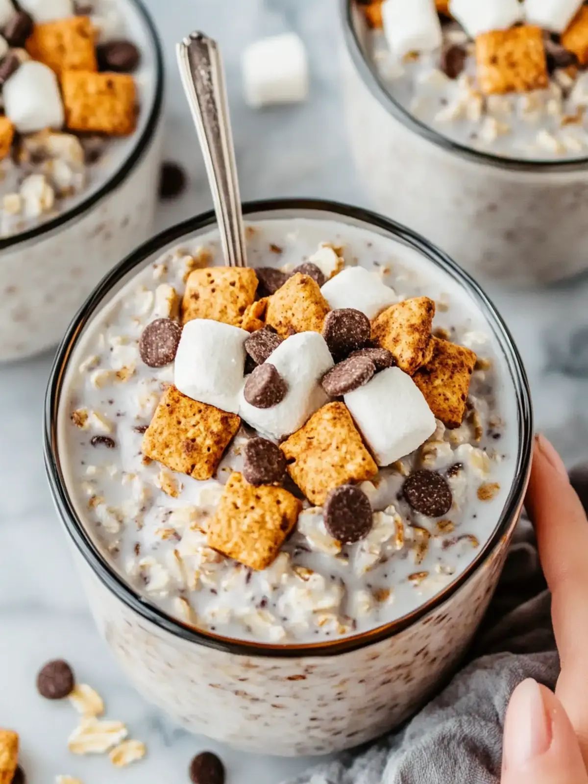 S’mores Oatmeal: A Fun and Healthy Breakfast Delight 4 S’mores Oatmeal