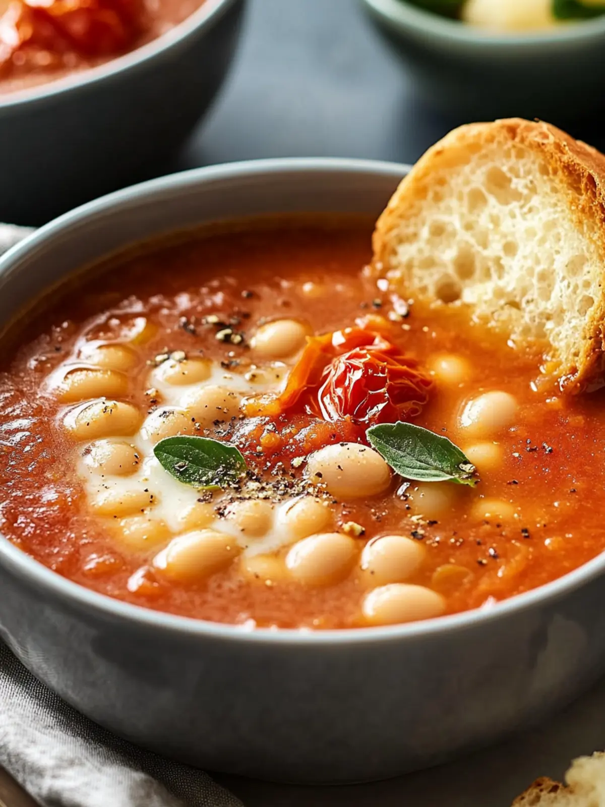 Cozy Tomato and White Bean Soup for Comforting Nights 3 Tomato and White Bean Soup