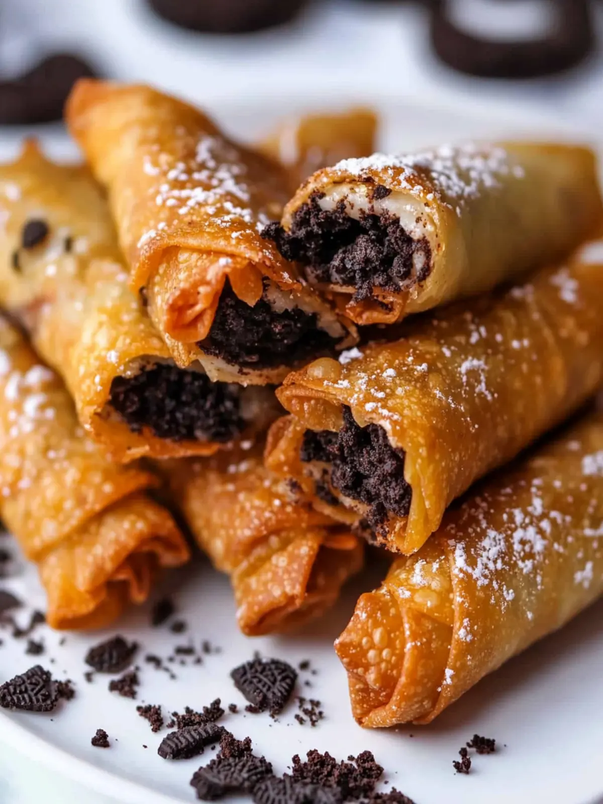 Crispy Oreo Egg Rolls: A Fun Dessert Twist You’ll Love 3 Oreo Egg Rolls (Dessert Egg Rolls)