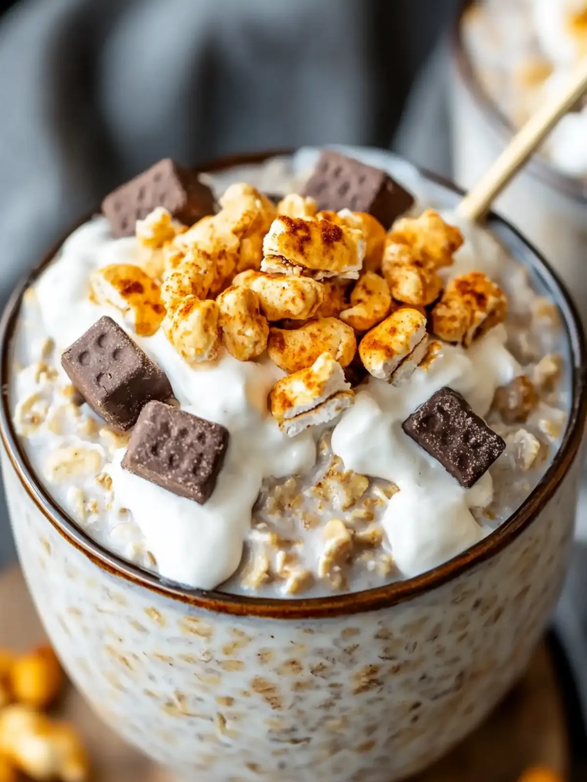 S’mores Oatmeal: A Fun and Healthy Breakfast Delight 2 S’mores Oatmeal