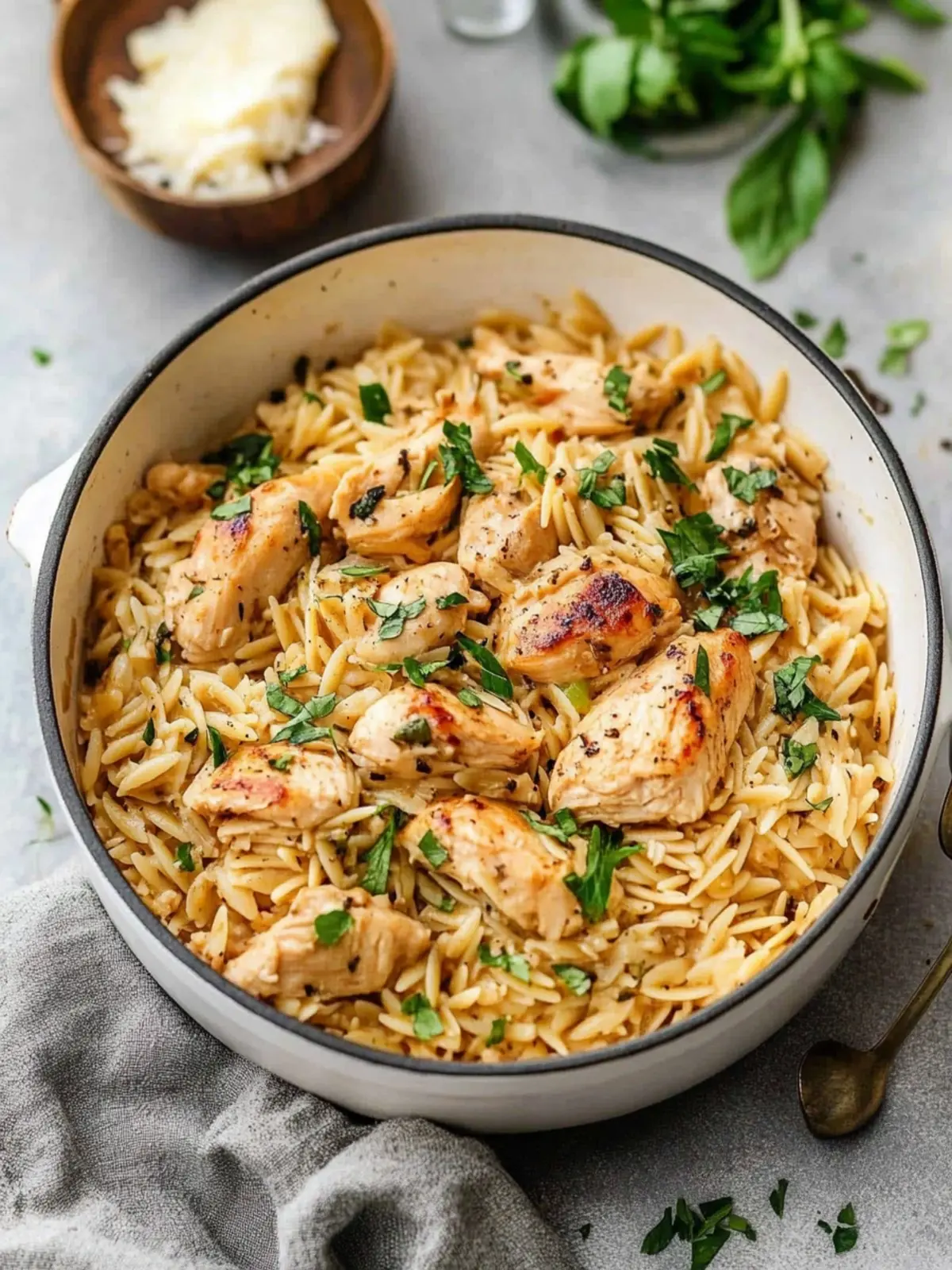 One Pot Chicken Orzo for Effortless Weeknight Comfort 2 One Pot Chicken Orzo