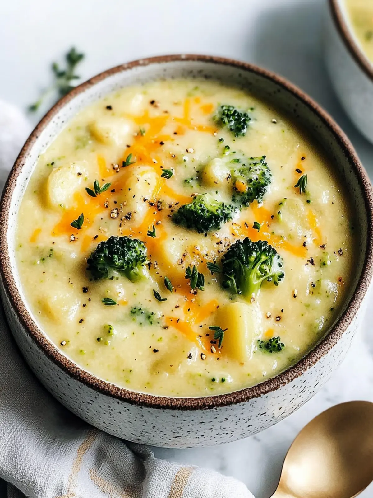 Comforting Broccoli Potato Cheese Soup for Cozy Nights 2 Broccoli Potato Cheese Soup