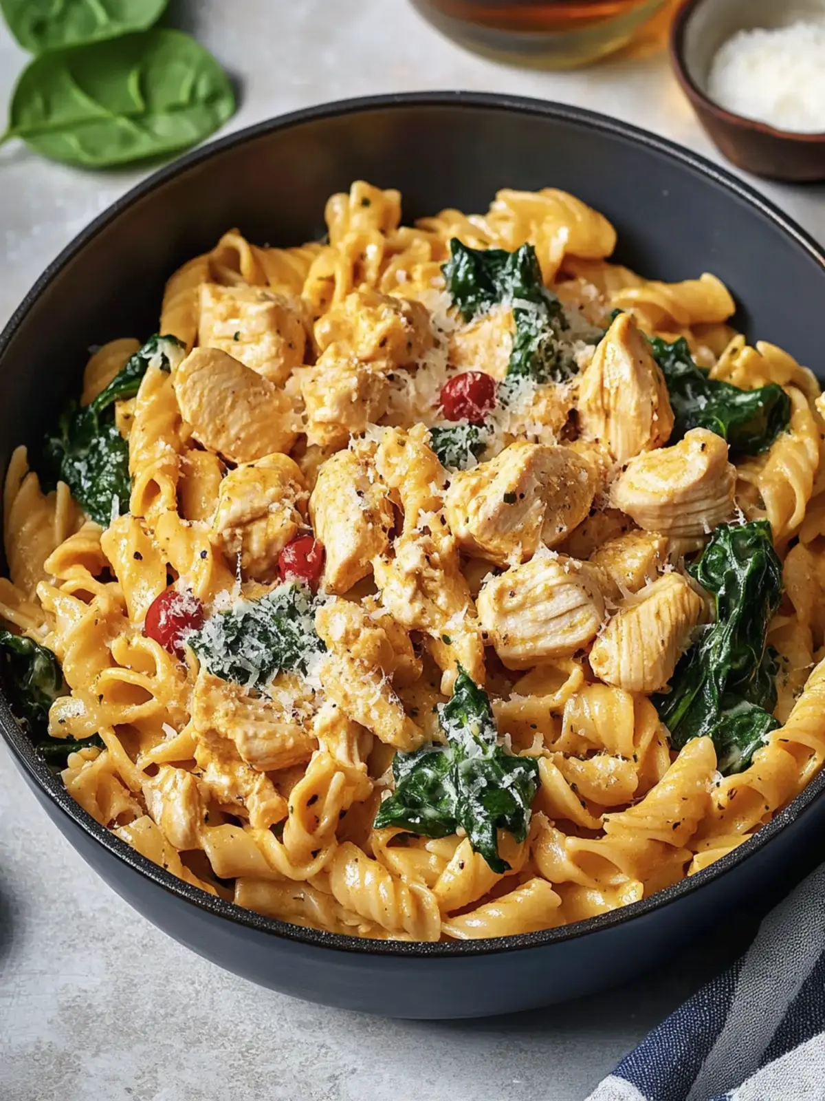 Delicious Vodka Pasta with Chicken and Spinach in 30 Minutes 4 Vodka Pasta with Chicken and Spinach