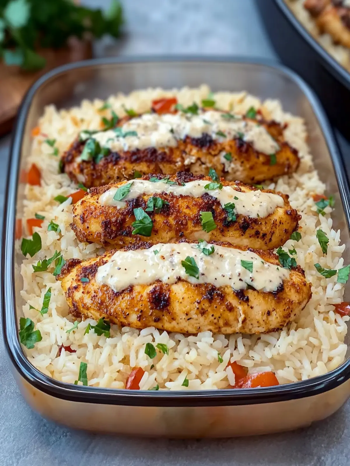 Creamy Cajun Chicken with Garlic Rice for a Cozy Dinner Delight 5 Creamy Cajun Chicken with Garlic Rice