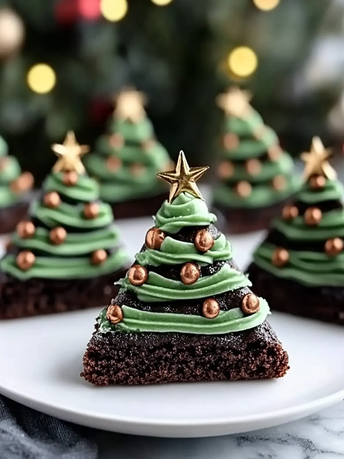 Delicious Christmas Tree Brownies with Frosting Magic 2 Christmas Tree Brownies