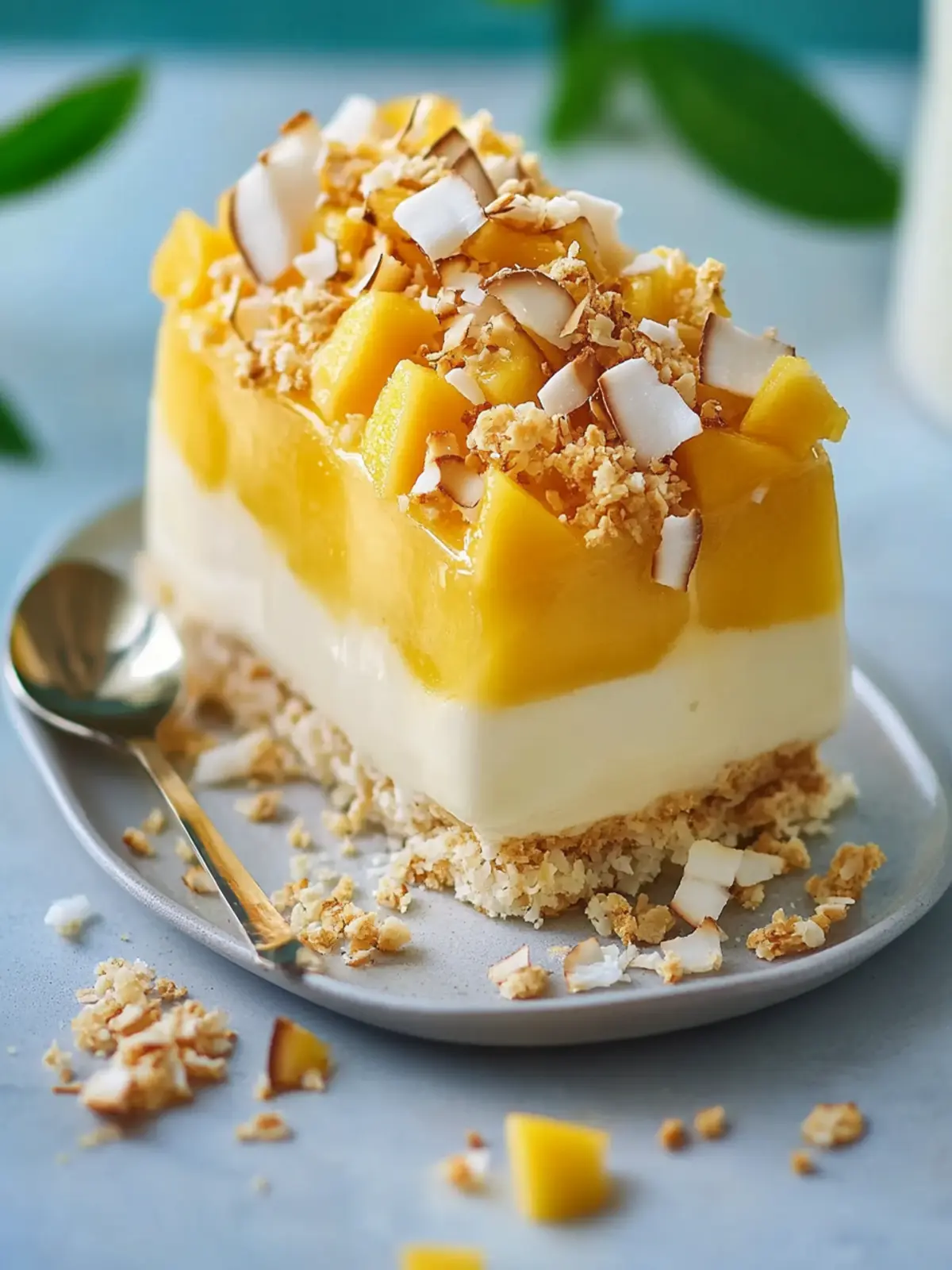 Mango and Coconut Crackle Parfait: Your Tropical Escape Awaits 5 Mango and Coconut Crackle Parfait for a Tropical Escape