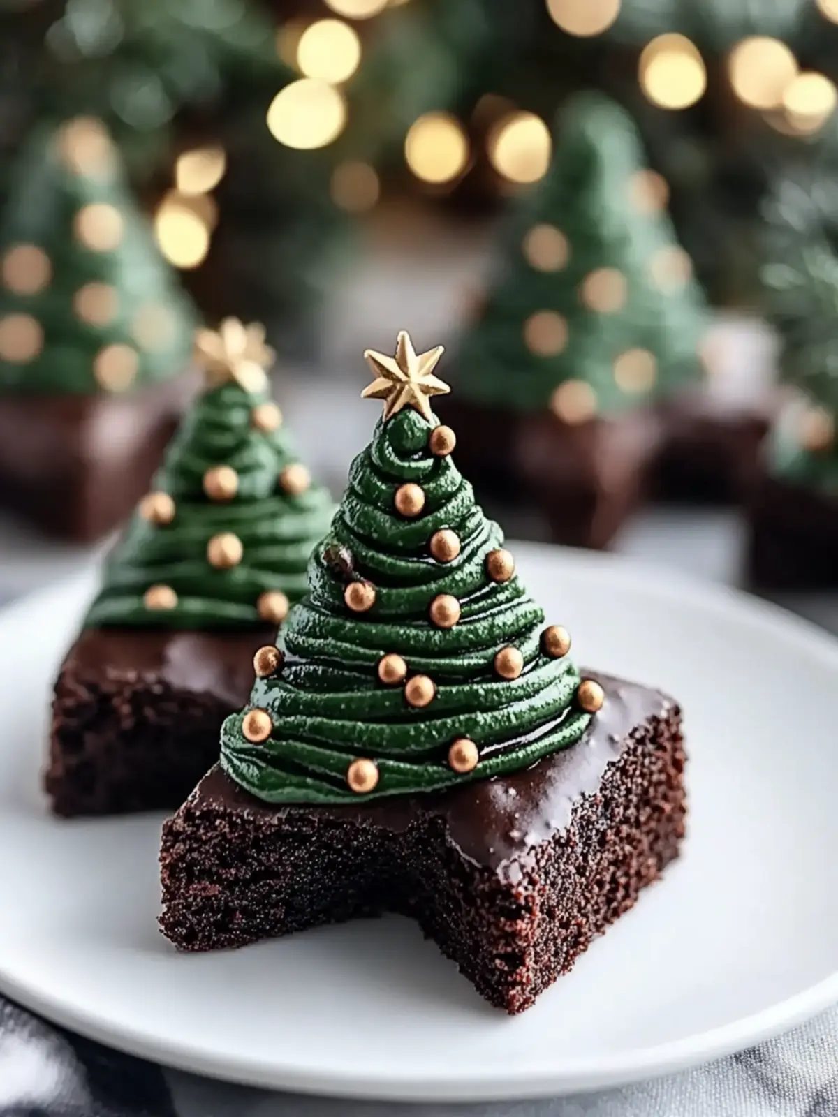 Delicious Christmas Tree Brownies with Frosting Magic 4 Christmas Tree Brownies