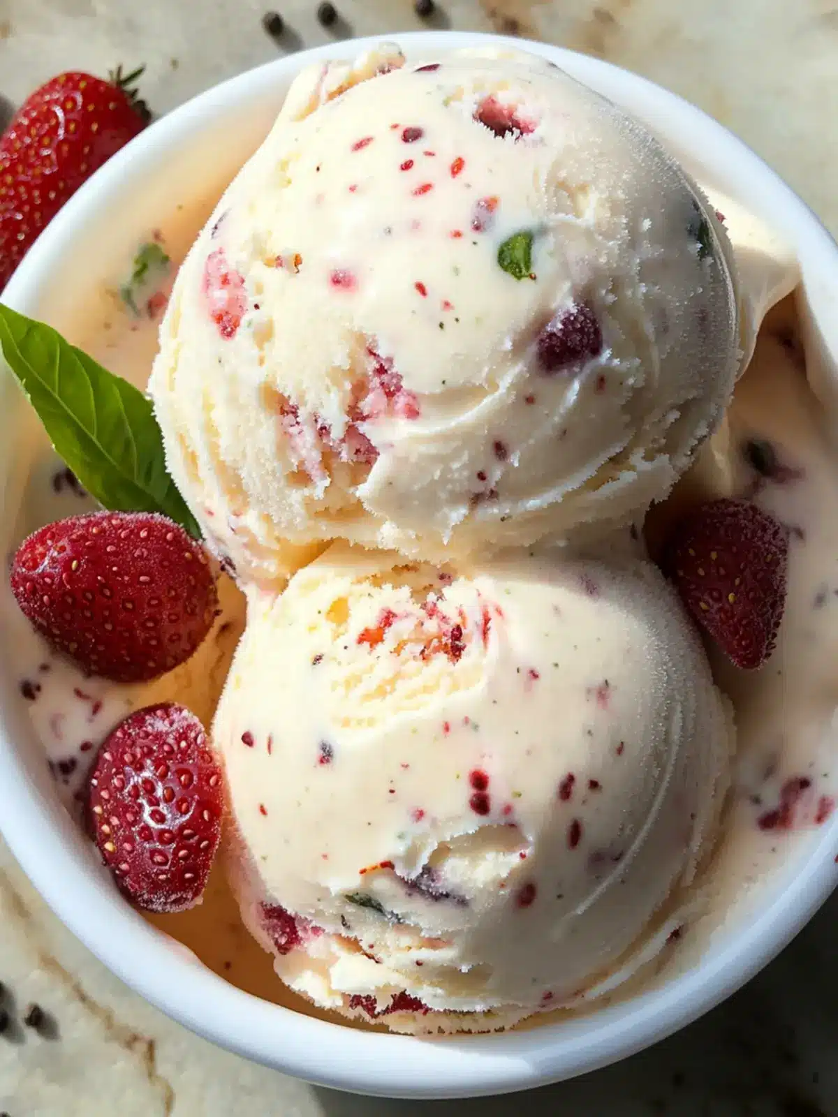 Strawberry Basil Ice Cream: A Zesty Summer Delight 5 Strawberry Basil Ice Cream