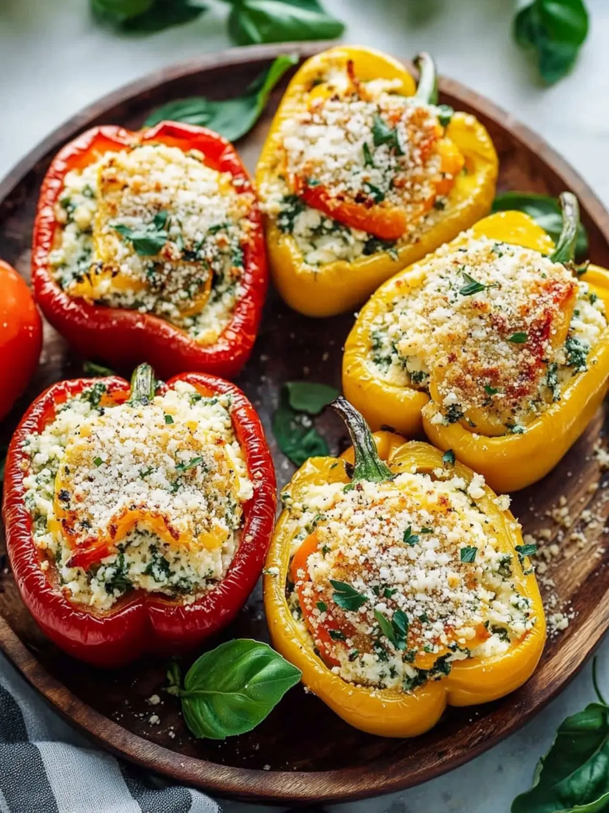 Tuscan Ricotta Stuffed Peppers: Flavorful, Easy Comfort Food 2 Tuscan Ricotta Stuffed Peppers