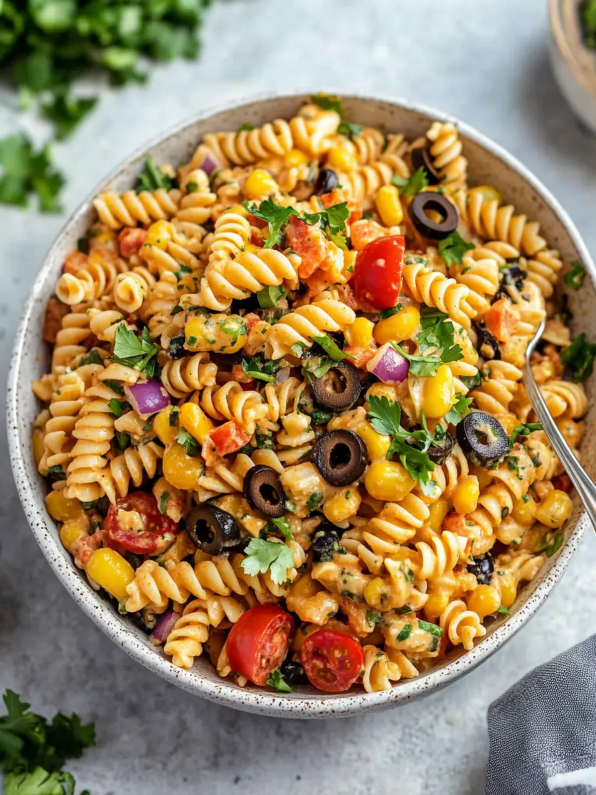 Creamy Vegan Southwest Pasta Salad That's Bursting with Flavor 3 Creamy Vegan Southwest Pasta Salad