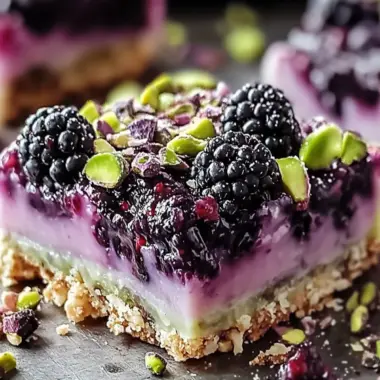 Blackberry Pistachio Dream Bars: A Sweet, Tangy Delight! 11 Blackberry Pistachio Dream Bars