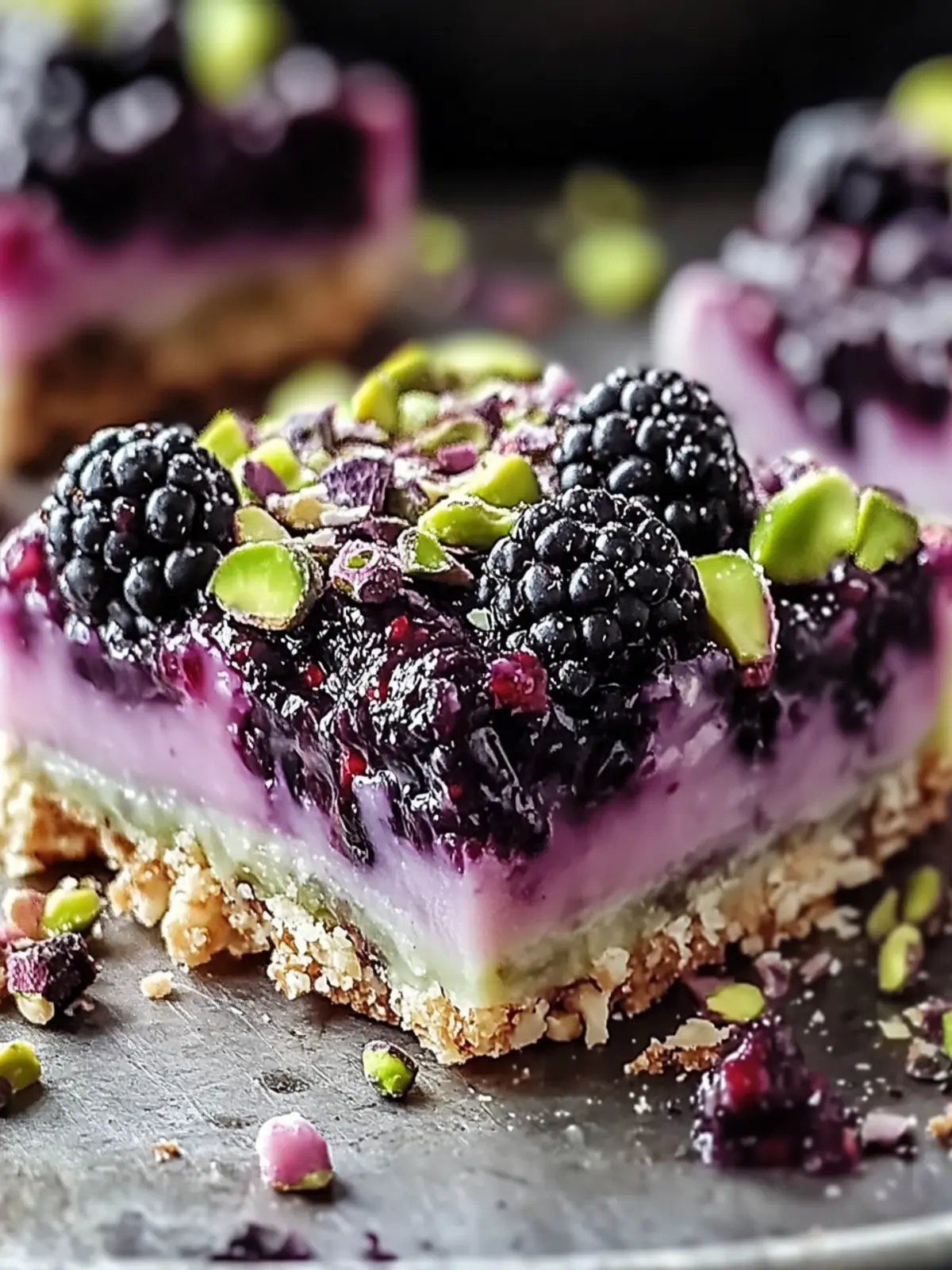 Blackberry Pistachio Dream Bars: A Sweet, Tangy Delight! 5 Blackberry Pistachio Dream Bars