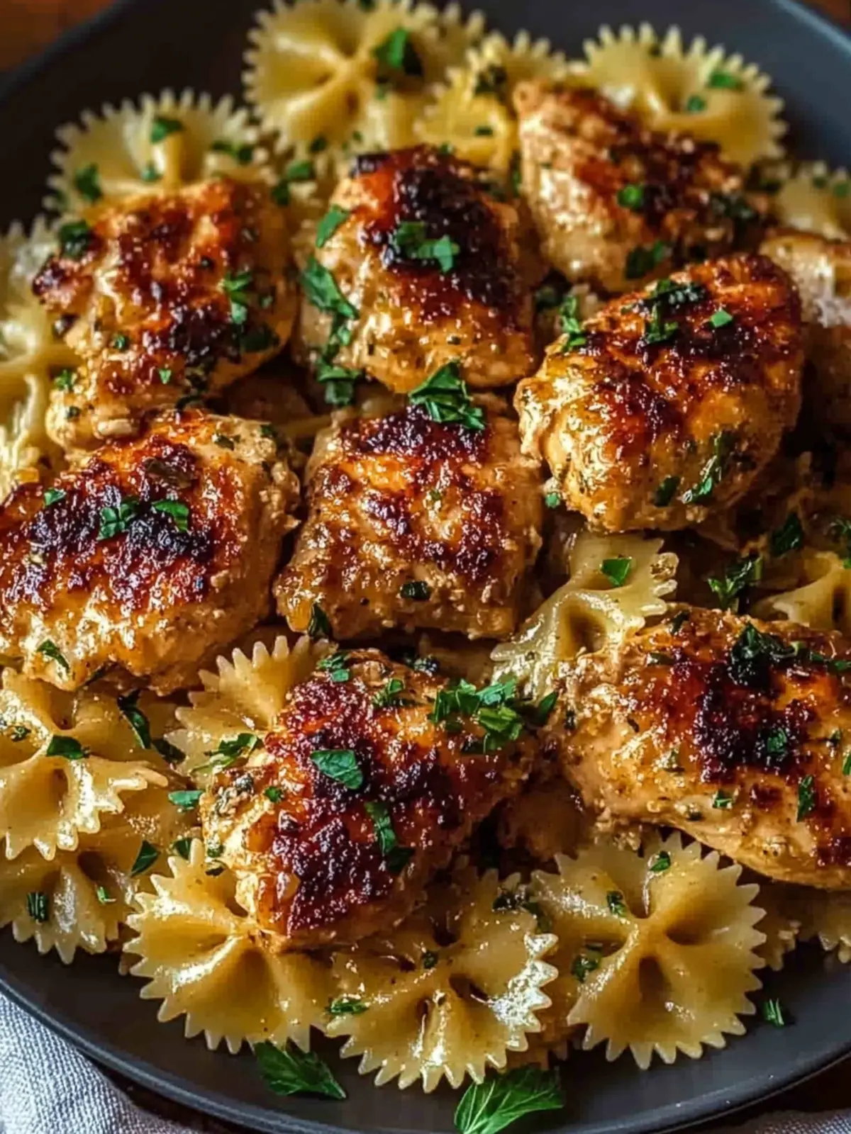 Garlic Butter Chicken with Bowtie Pasta for Cozy Family Nights 3 Garlic Butter Chicken with Bowtie Pasta
