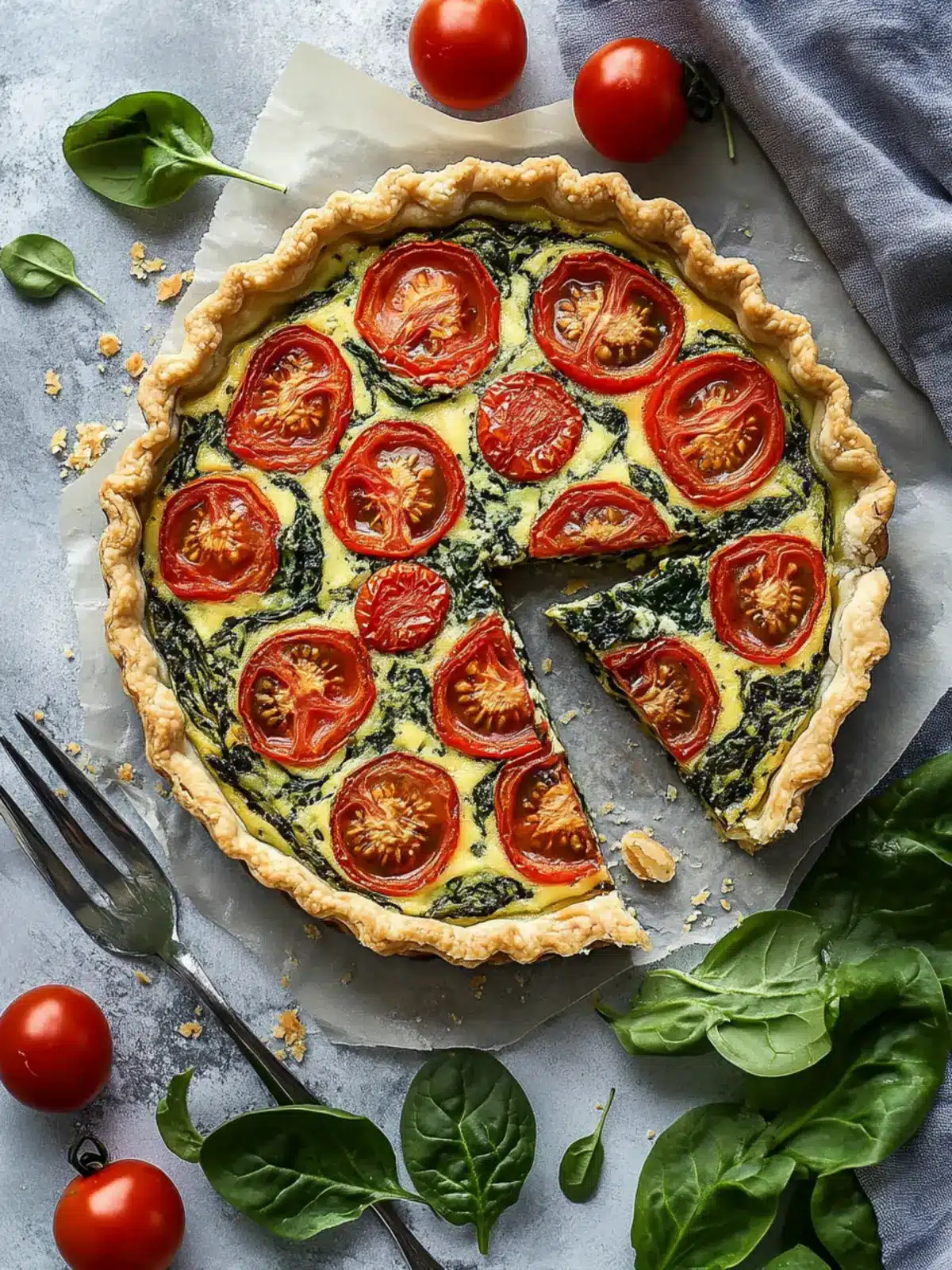 Delicious Vegan Tomato Spinach Quiche for a Guilt-Free Brunch 4 Vegan Tomato Spinach Quiche
