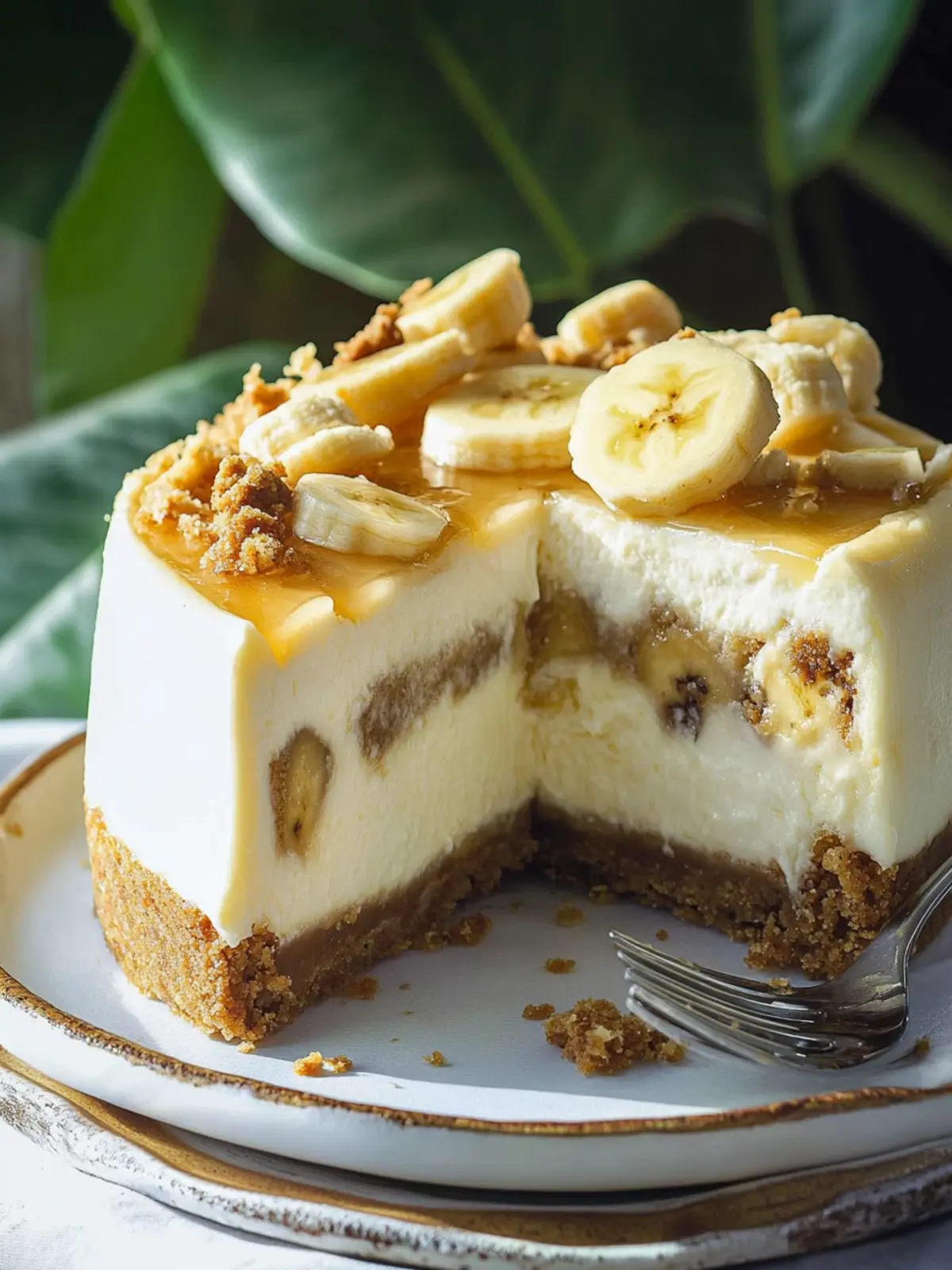 Banana Bread Cheesecake: A Slice of Pure Bliss Awaits! 4 Banana Bread Cheesecake
