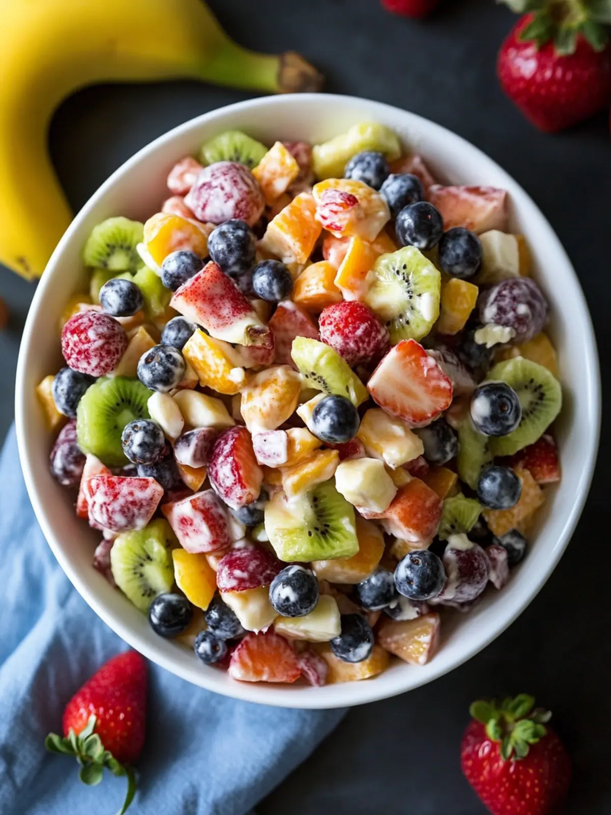 Delicious Breakfast Fruit Salad with Honey Yogurt Dressing 4 Breakfast Fruit Salad