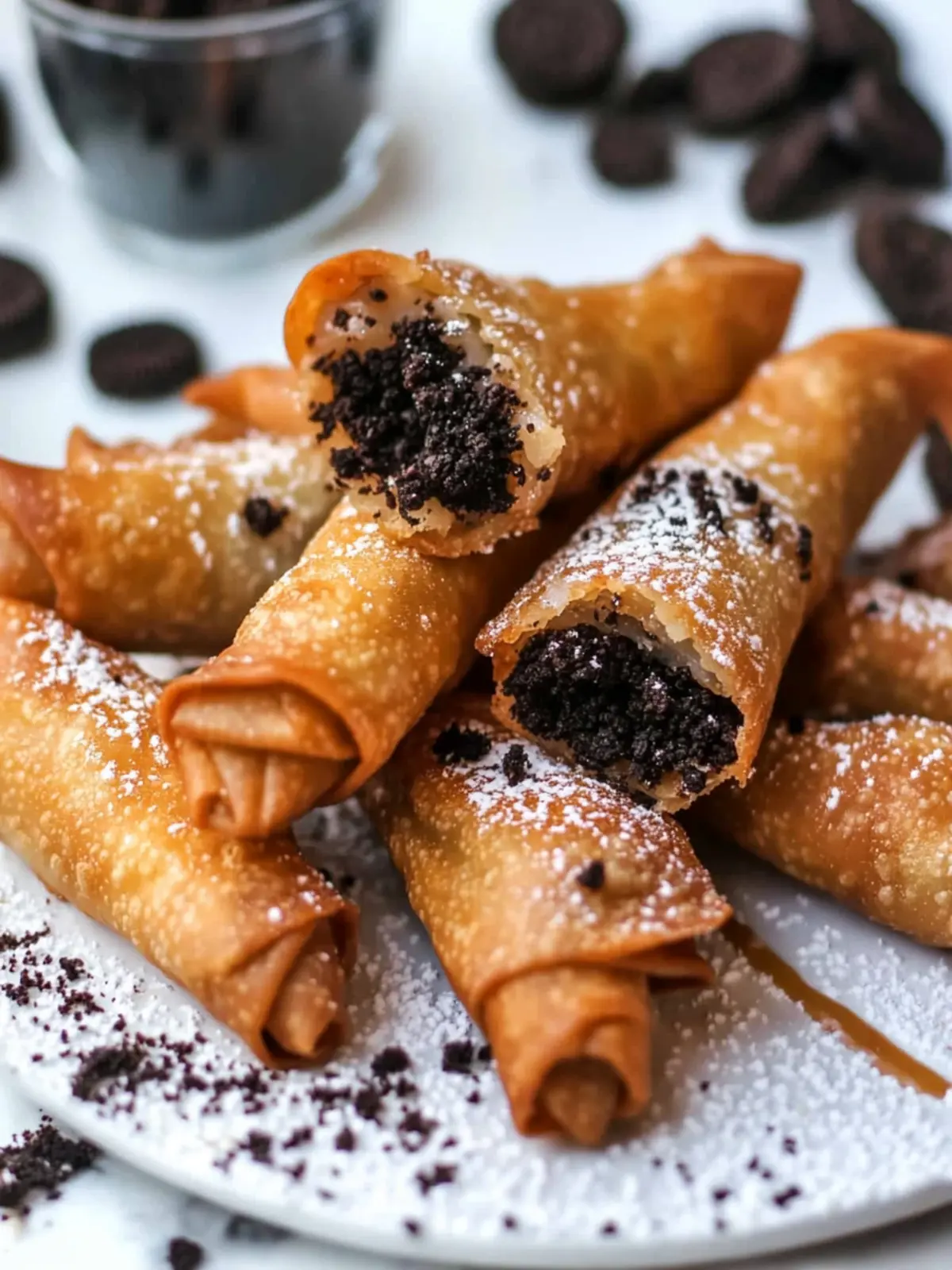 Decadent Oreo Egg Rolls You'll Want Every Weekend 4 Oreo Egg Rolls (Dessert Egg Rolls)