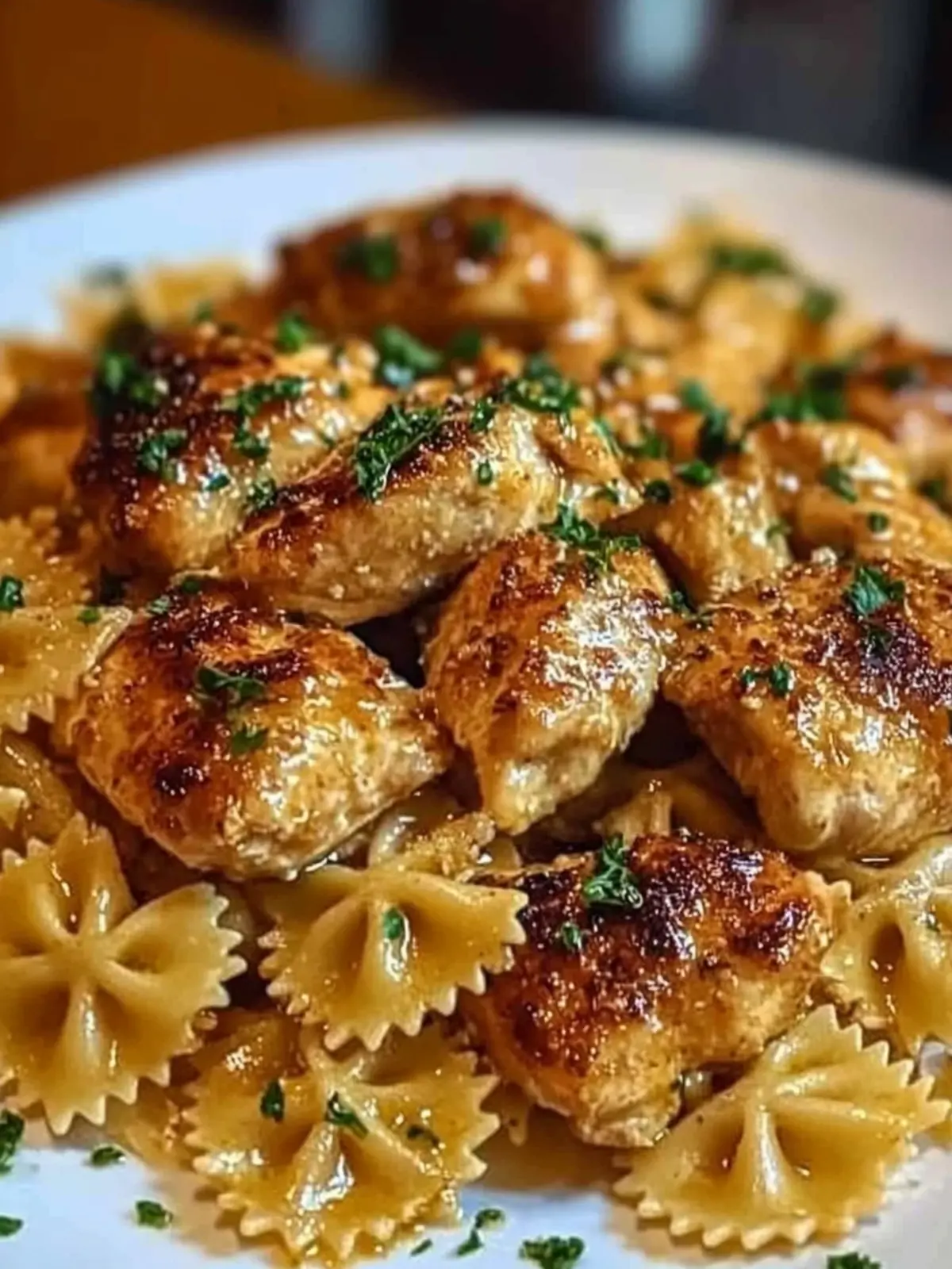 Garlic Butter Chicken with Bowtie Pasta for Cozy Family Nights 2 Garlic Butter Chicken with Bowtie Pasta