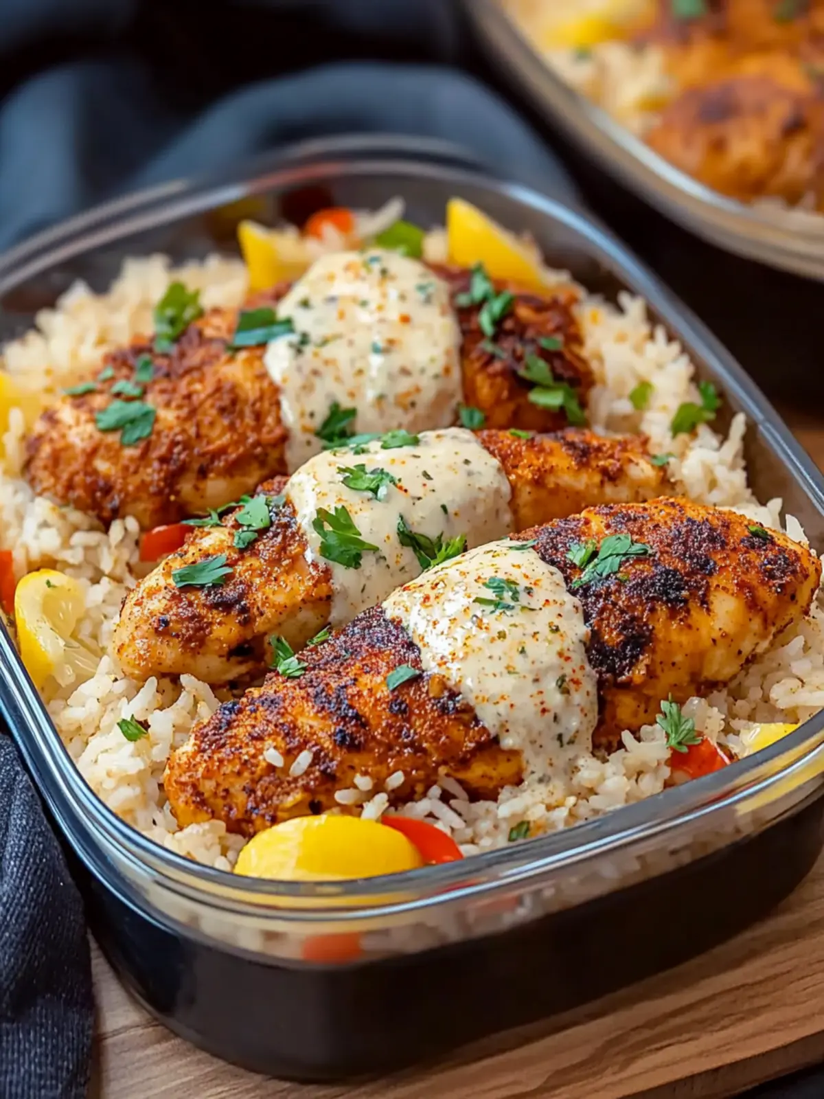 Creamy Cajun Chicken with Garlic Rice for a Cozy Dinner Delight 3 Creamy Cajun Chicken with Garlic Rice