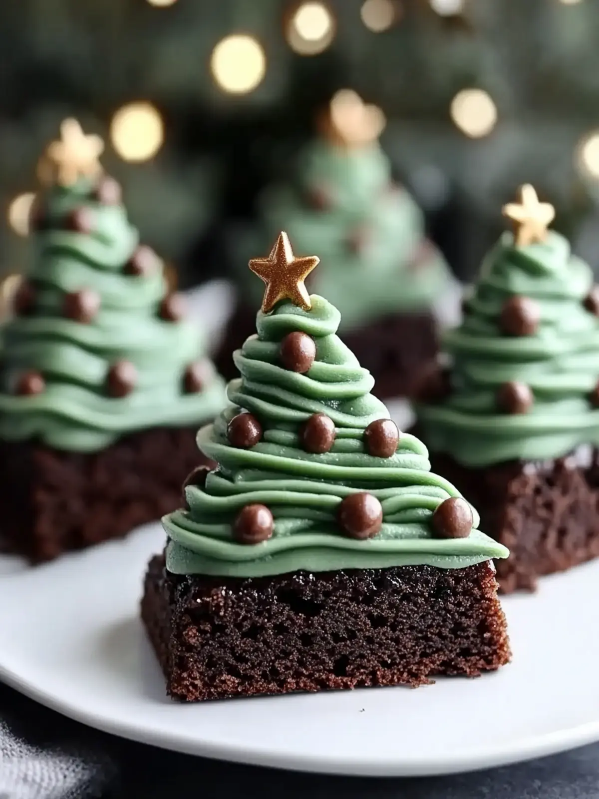 Delicious Christmas Tree Brownies with Frosting Magic 3 Christmas Tree Brownies