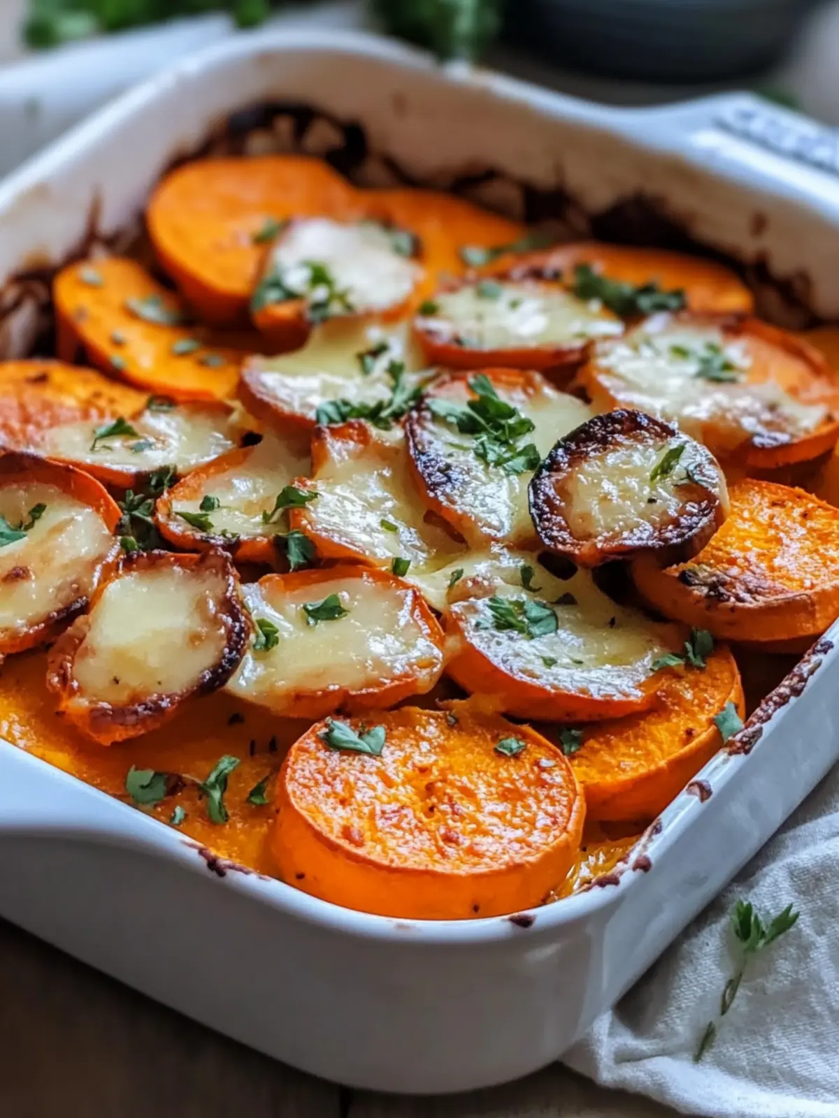 Irresistible Homemade Garlic Butter Sweet Potato Bake Recipe 2 Homemade Garlic Butter Sweet Potato Bake