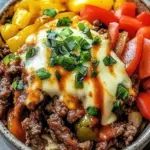 Savory Philly Cheesesteak Bowl: Low-Carb Delight in 30 Minutes 15 Philly Cheesesteak Bowl