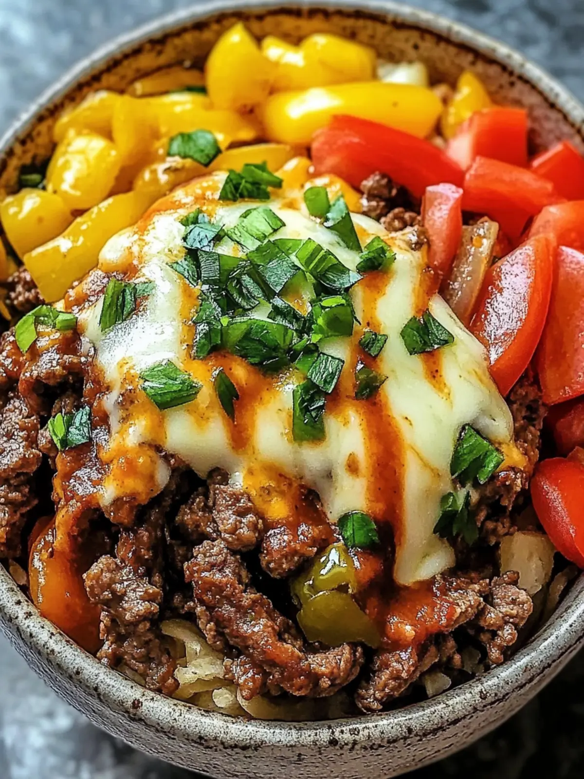Savory Philly Cheesesteak Bowl: Low-Carb Delight in 30 Minutes 5 Philly Cheesesteak Bowl