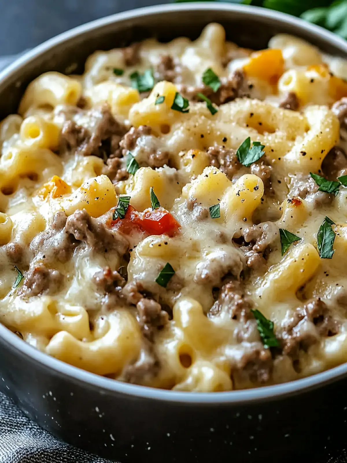 High-Protein Creamy Philly Cheesesteak Mac & Cheese Magic 3 High-Protein Creamy Philly Cheesesteak Mac & Cheese Bliss