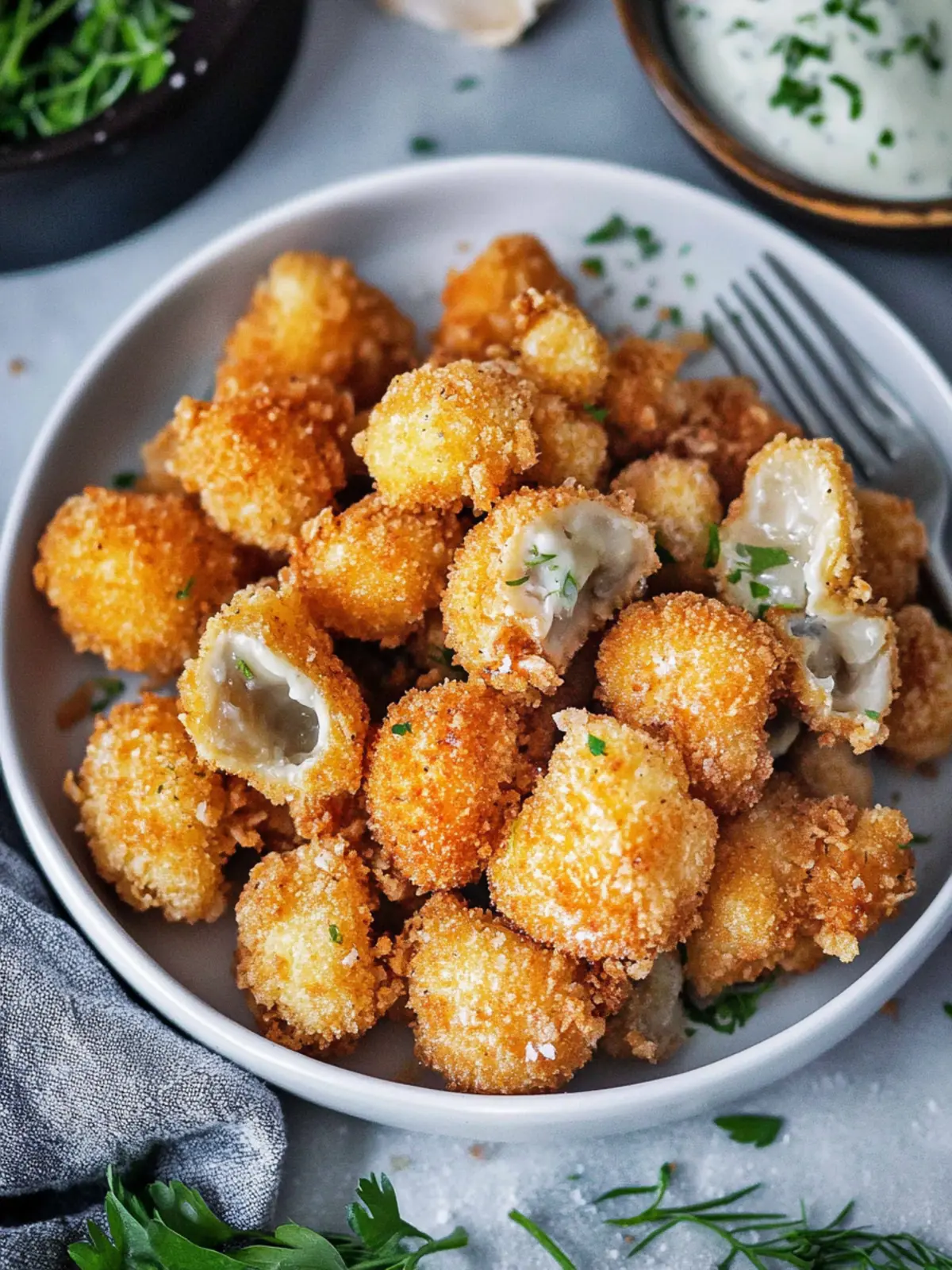 Crispy Crumbed Mushrooms: Irresistibly Crunchy Bliss 5 Crumbed Mushrooms