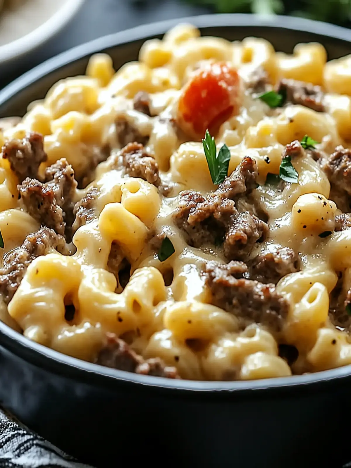High-Protein Creamy Philly Cheesesteak Mac & Cheese Bliss! 4 High-Protein Creamy Philly Cheesesteak Mac & Cheese Bliss