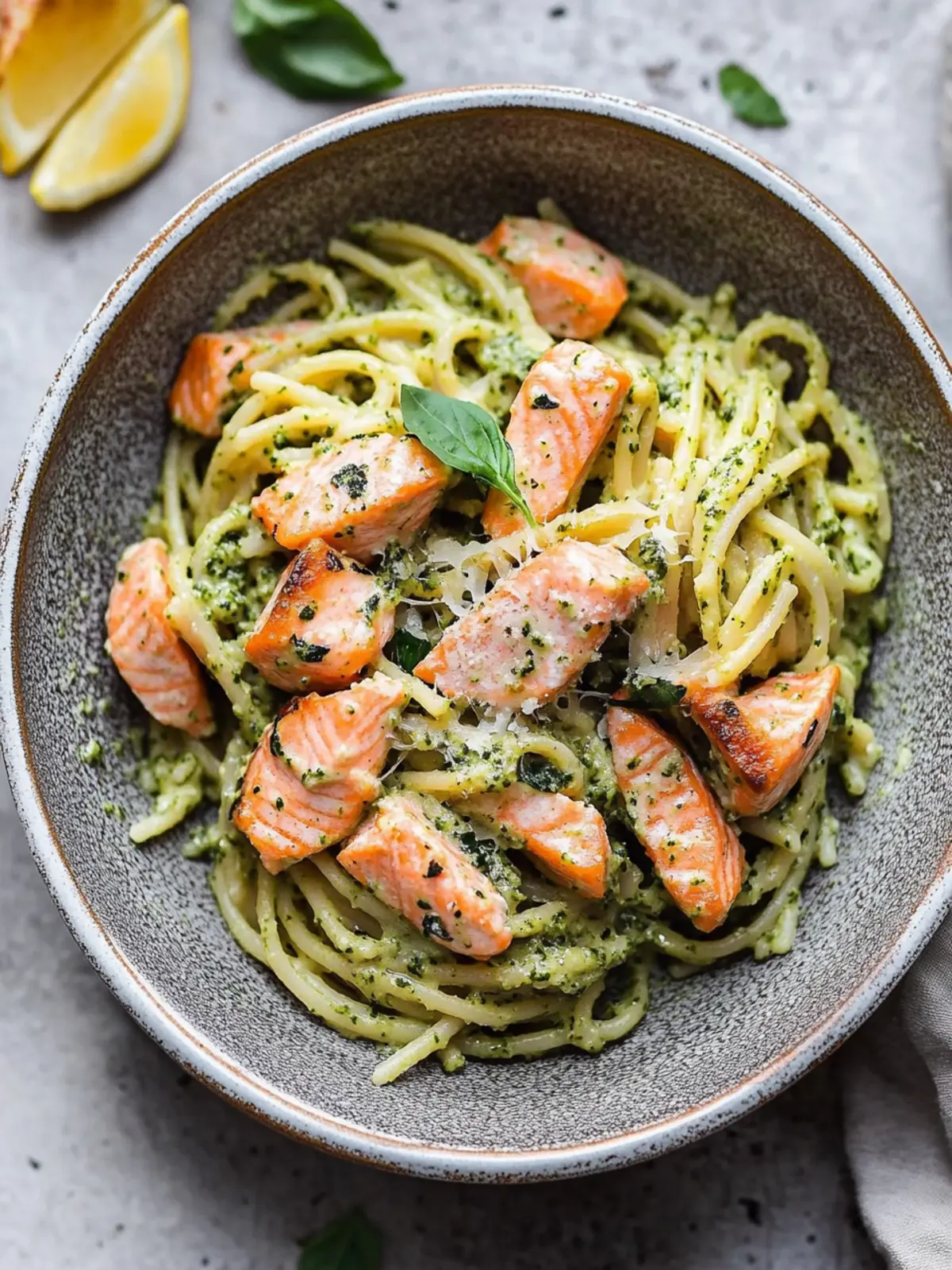 Delicious Salmon Pesto Pasta in 30 Minutes or Less 3 Salmon Pesto Pasta