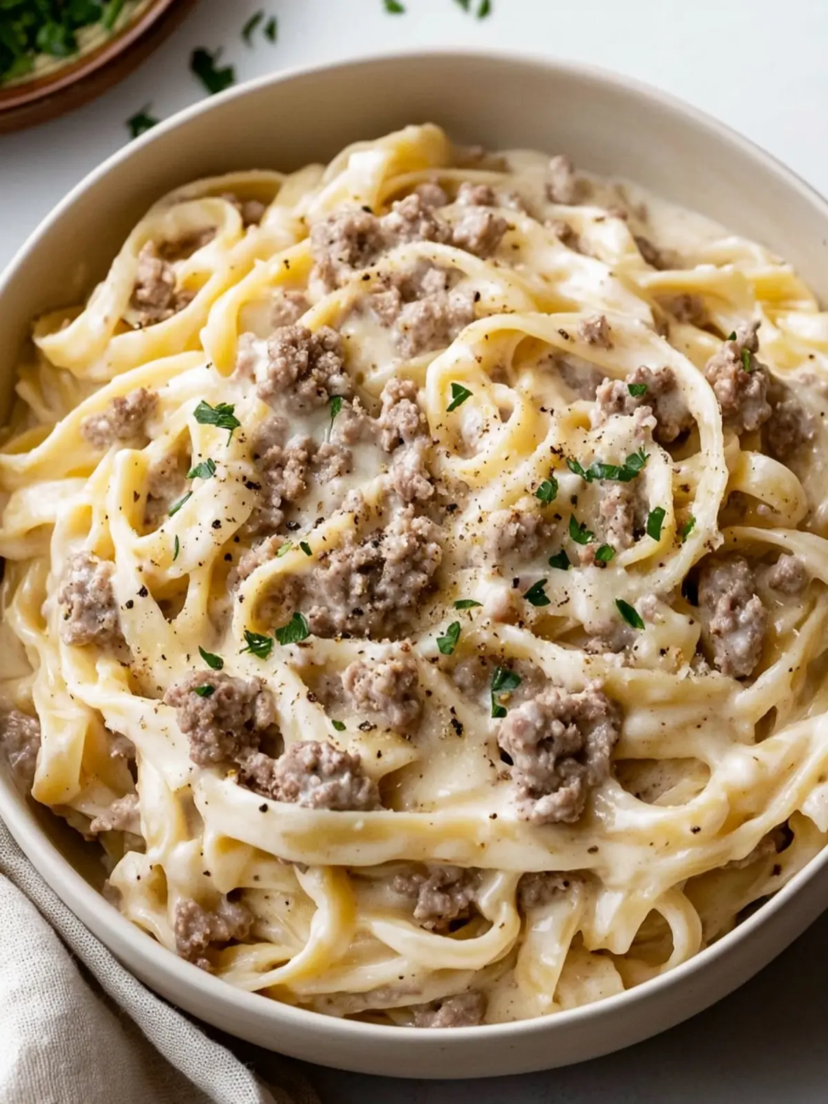 Creamy Ground Beef Alfredo for Cozy Weeknight Dinners 4 Ground Beef Alfredo