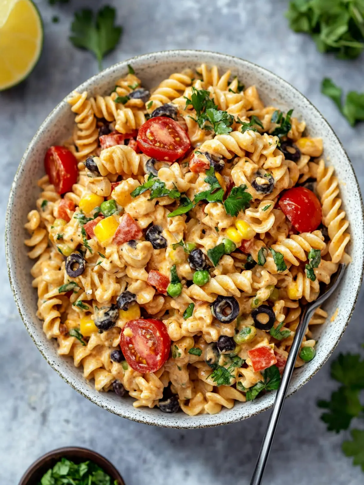 Creamy Vegan Southwest Pasta Salad You’ll Crave All Summer 2 Creamy Vegan Southwest Pasta Salad