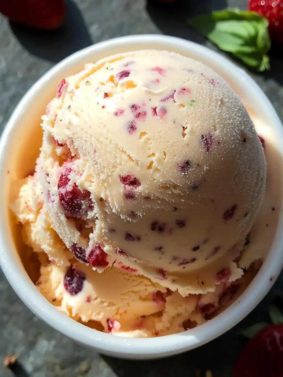 Strawberry Basil Ice Cream: A Zesty Summer Delight 3 Strawberry Basil Ice Cream