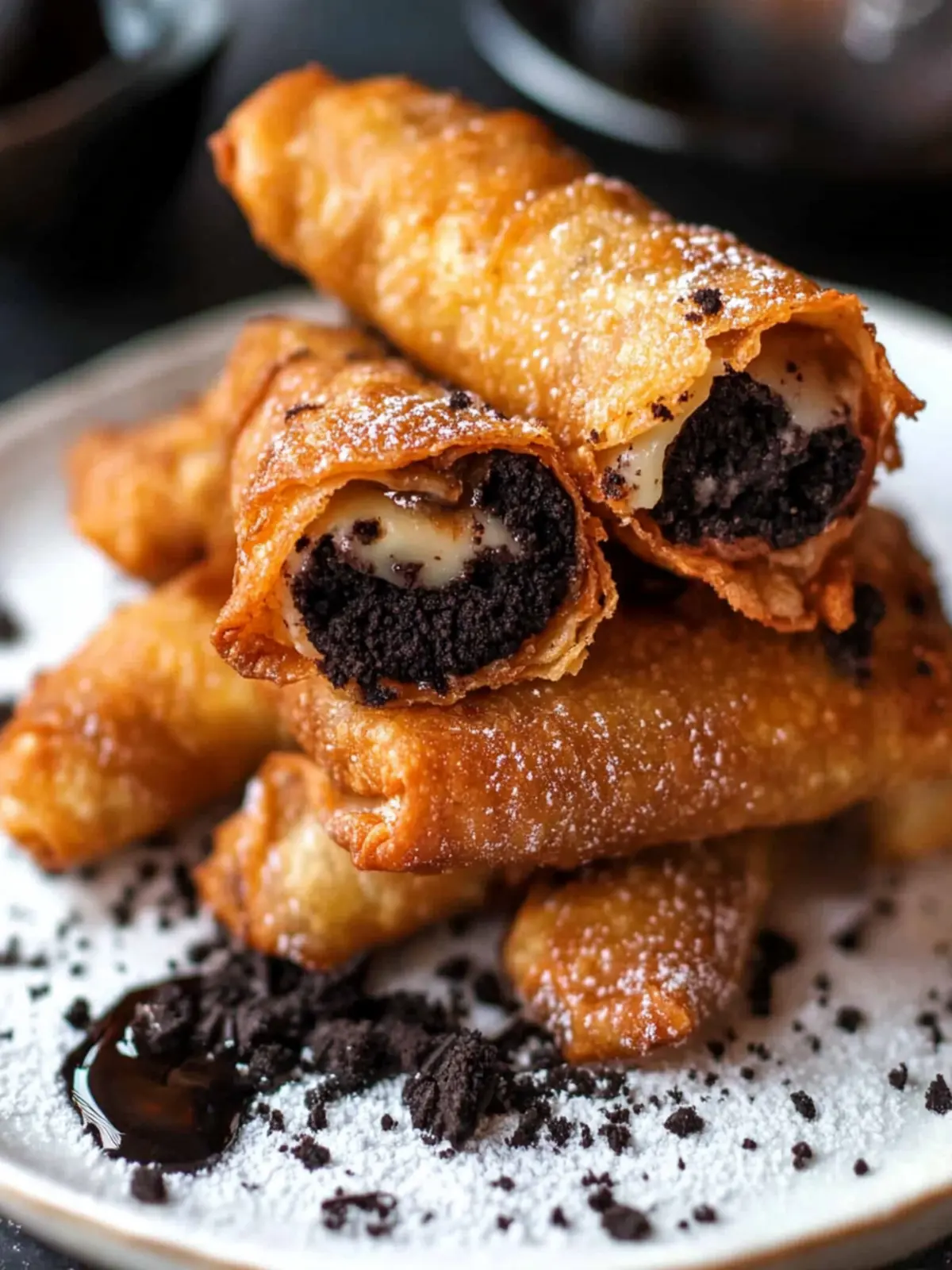 Crispy Oreo Egg Rolls: A Fun Dessert Twist You’ll Love 4 Oreo Egg Rolls (Dessert Egg Rolls)