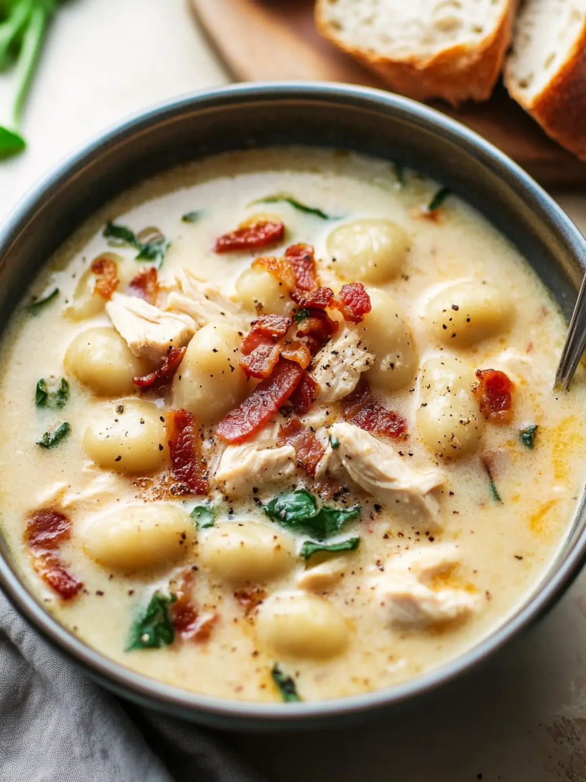 Hearty Chicken Bacon Gnocchi Soup for Cozy Nights In 2 Chicken Bacon Gnocchi Soup