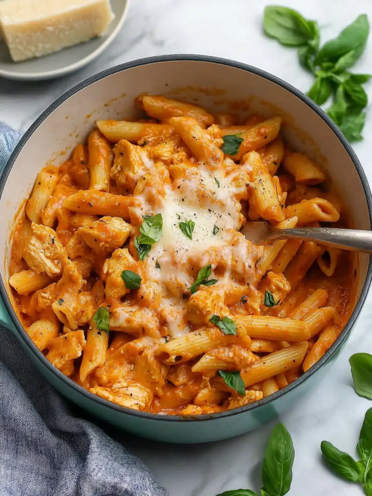 Savory One Pot Chicken Parmesan Pasta for Busy Weeknights 5 One Pot Chicken Parmesan Pasta
