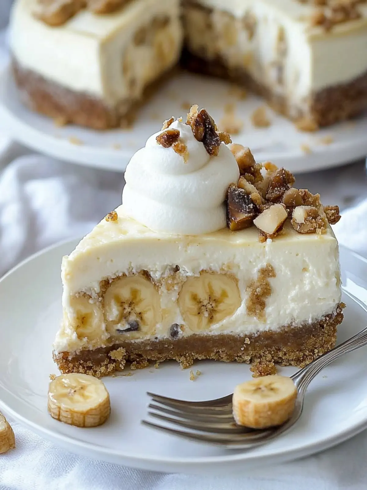 Banana Bread Cheesecake: A Slice of Pure Bliss Awaits! 2 Banana Bread Cheesecake