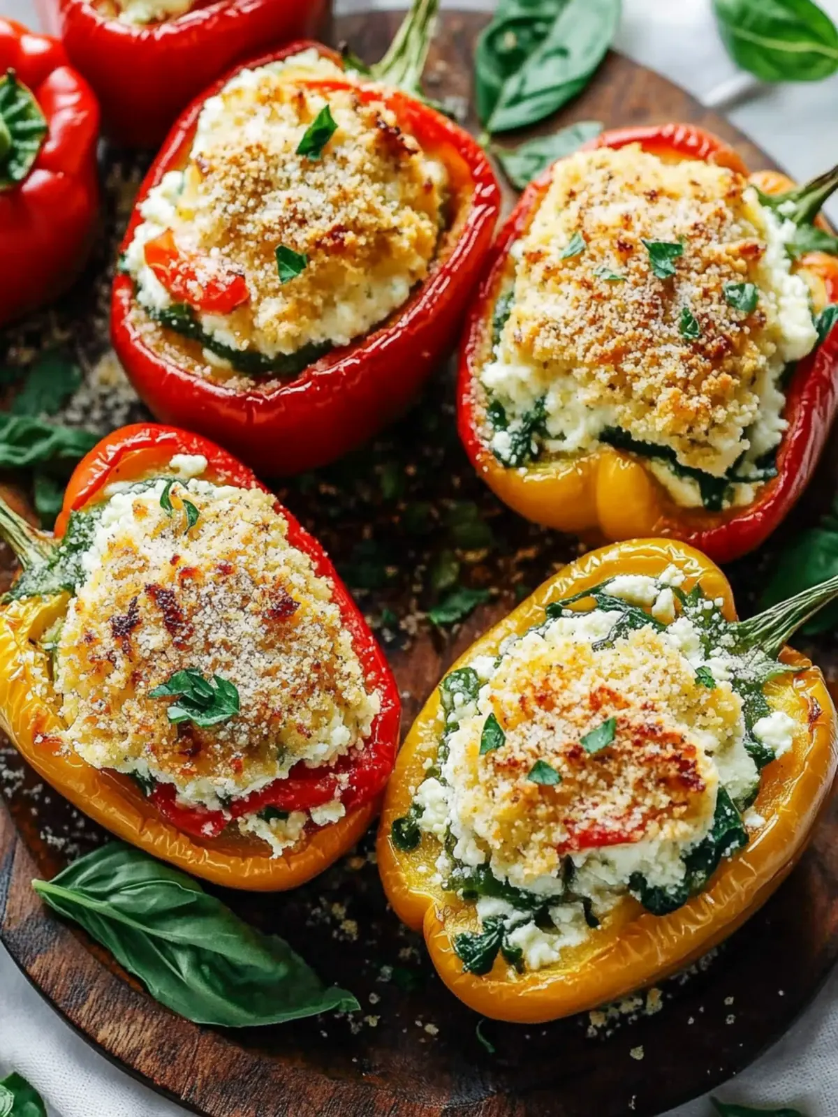 Tuscan Ricotta Stuffed Peppers: Flavorful, Easy Comfort Food 3 Tuscan Ricotta Stuffed Peppers