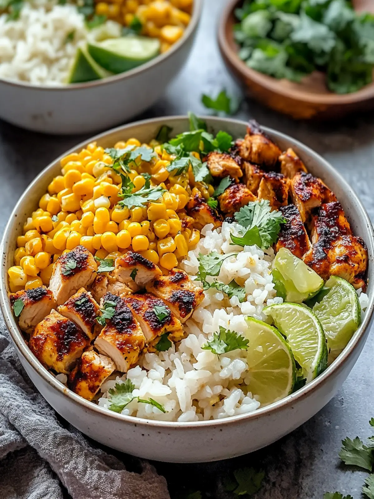 Delicious Street Corn Chicken Rice Bowls for Easy Meal Prep 2 Street Corn Chicken Rice Bowls