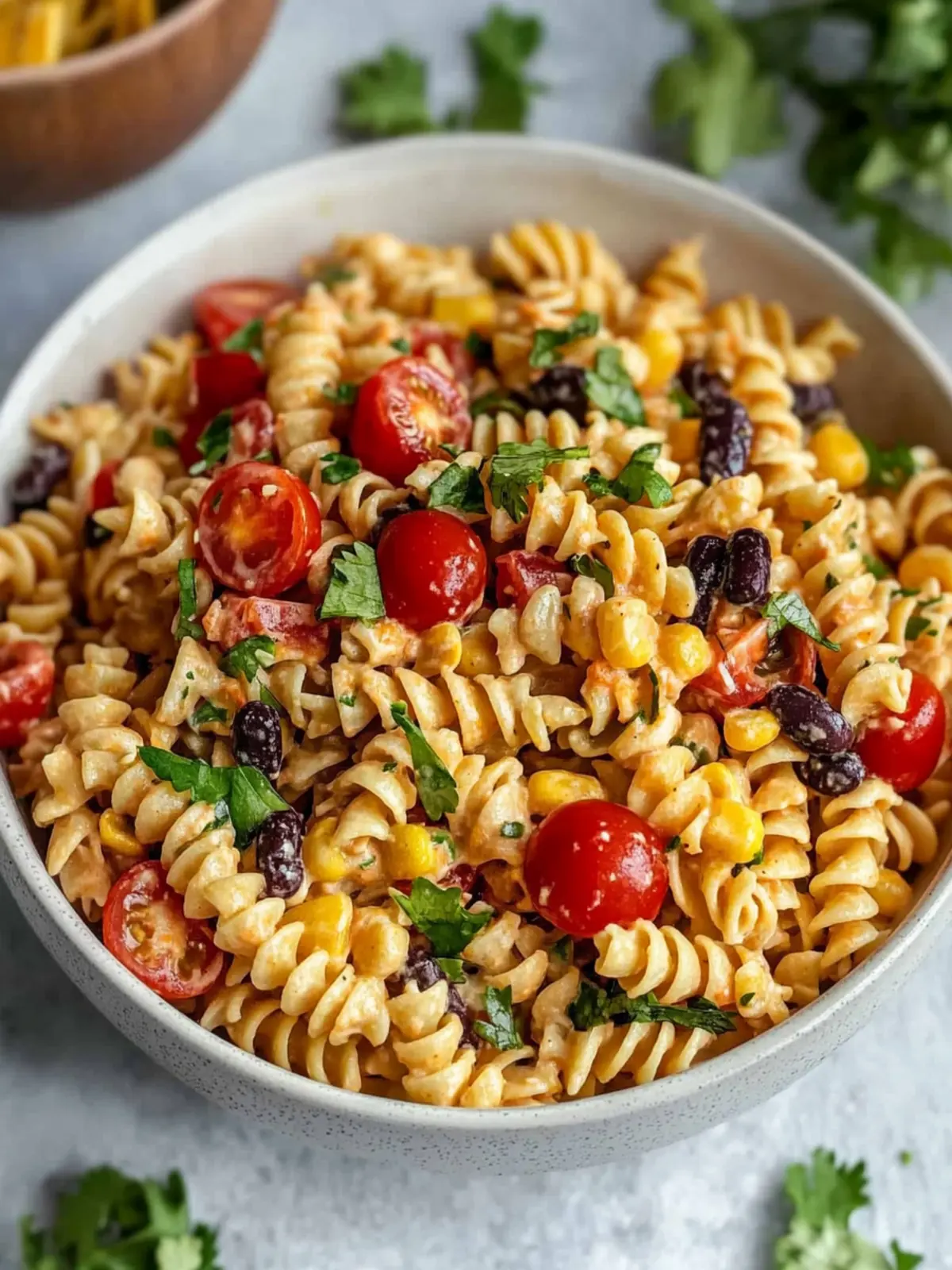 Creamy Vegan Southwest Pasta Salad You’ll Crave All Summer 3 Creamy Vegan Southwest Pasta Salad