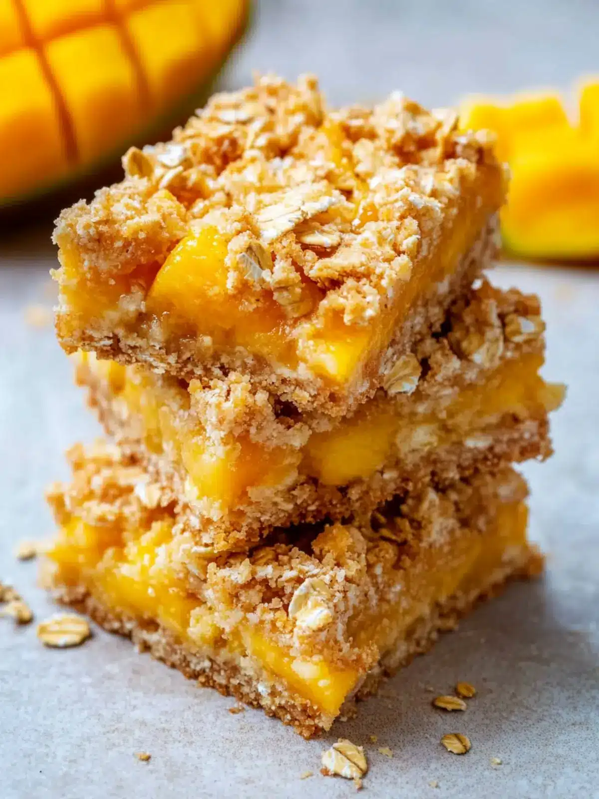 Mouthwatering Mango Oatmeal Crumble Bars for Easy Snacking 5 Mango Oatmeal Crumble Bars