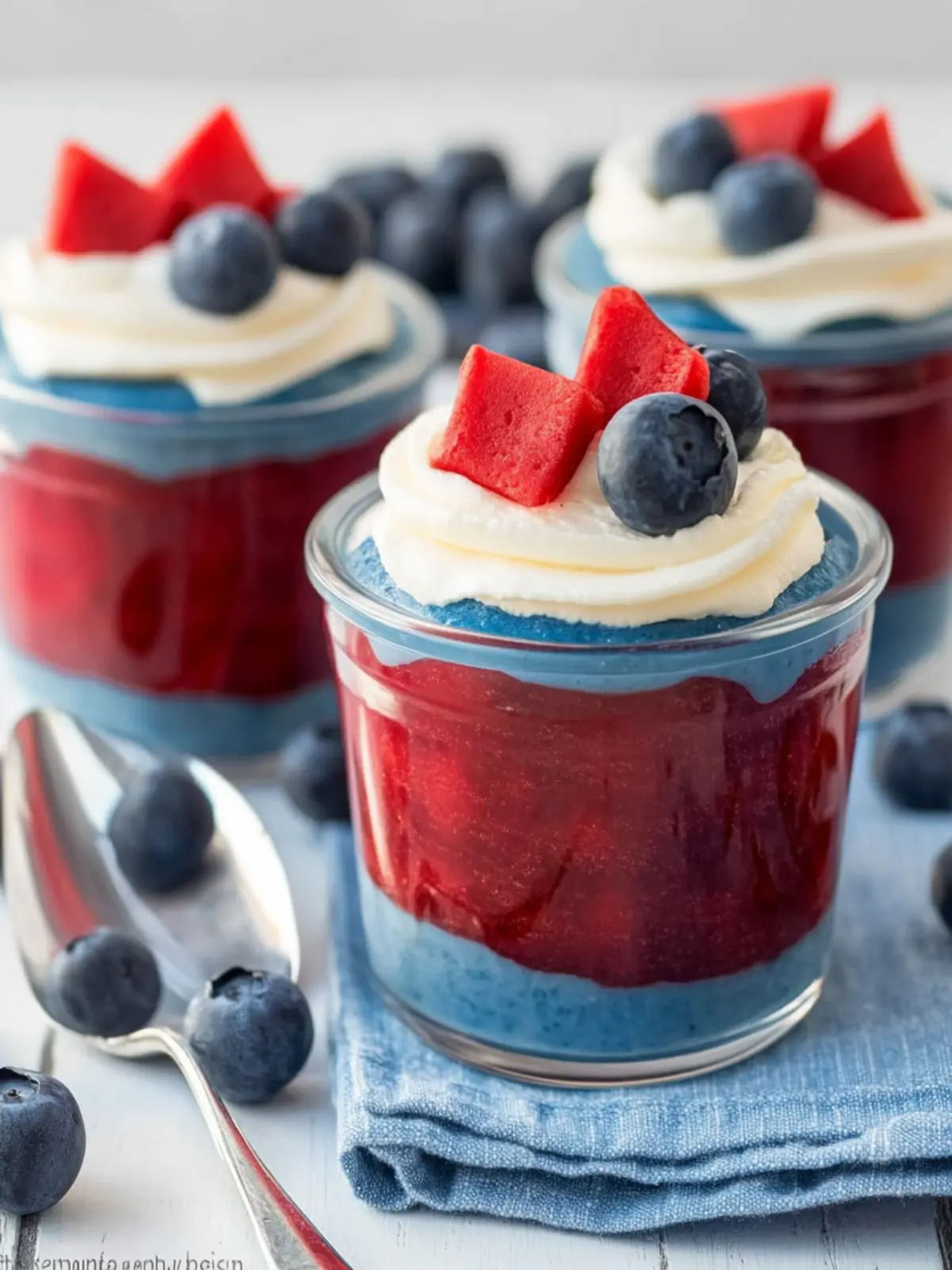 Mini No-Bake Red White and Blue Desserts That Wow Your Guests 2 Mini No-Bake Red White and Blue Desserts