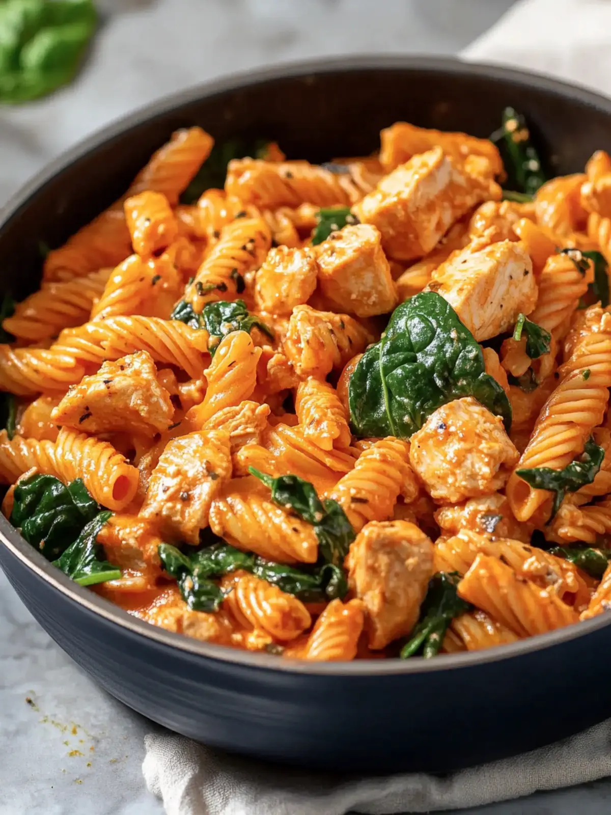 Delicious Vodka Pasta with Chicken and Spinach in 30 Minutes 2 Vodka Pasta with Chicken and Spinach