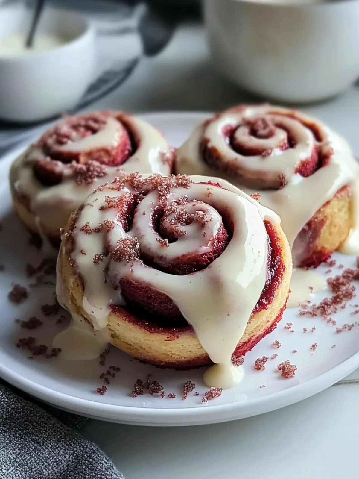 Red Velvet Cinnamon Rolls That Will Steal Your Heart 4 Red Velvet Cinnamon Rolls