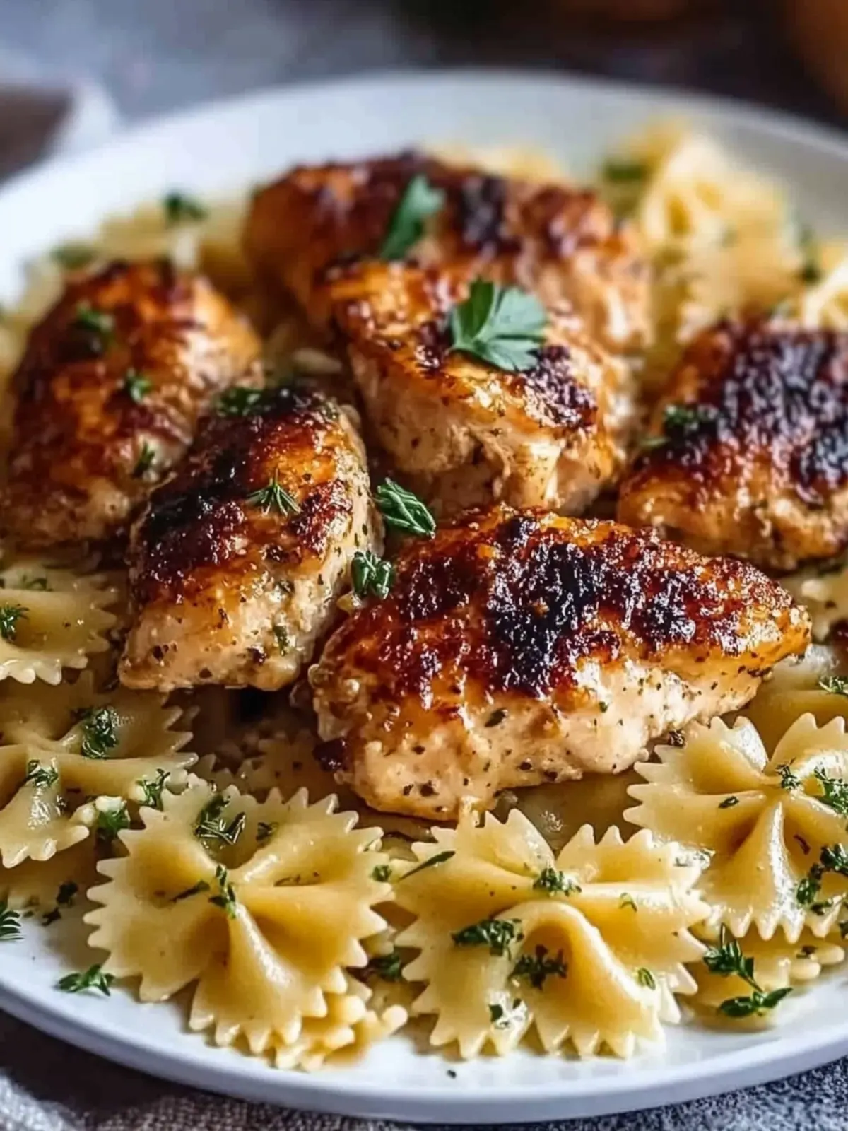 Garlic Butter Chicken with Bowtie Pasta for Cozy Family Nights 4 Garlic Butter Chicken with Bowtie Pasta