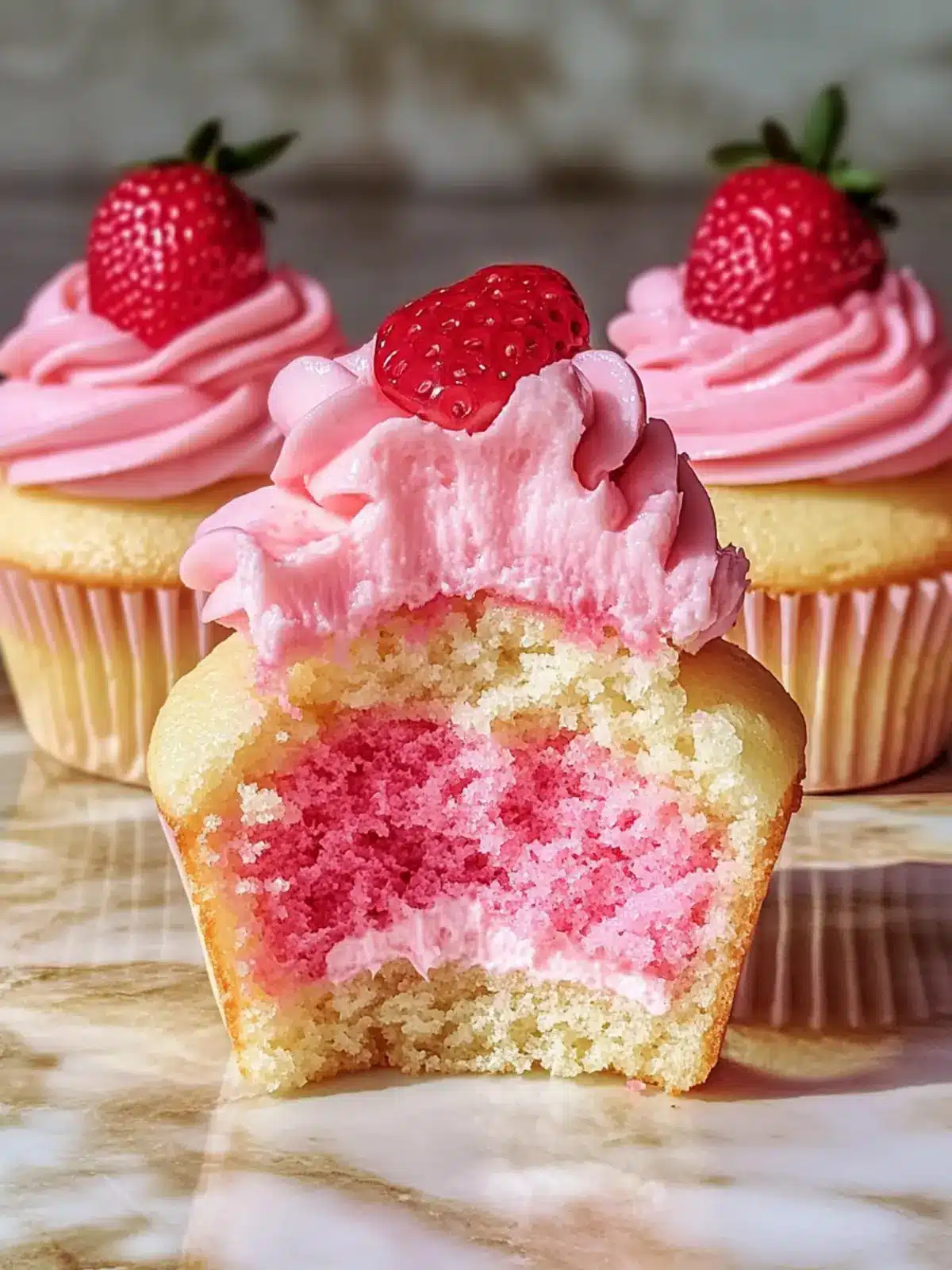 Strawberry Milkshake Cupcakes: Irresistibly Delicious & Customizable 2 Strawberry Milkshake Cupcakes