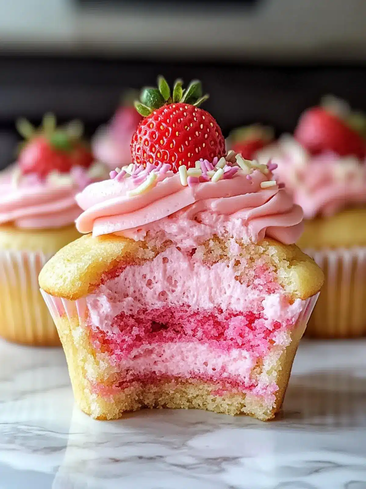 Strawberry Milkshake Cupcakes: Irresistibly Delicious & Customizable 4 Strawberry Milkshake Cupcakes