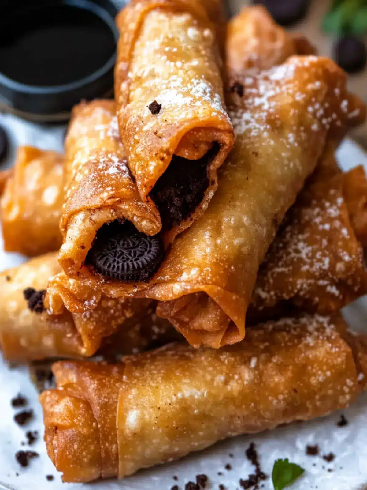 Decadent Oreo Egg Rolls You'll Want Every Weekend 2 Oreo Egg Rolls (Dessert Egg Rolls)